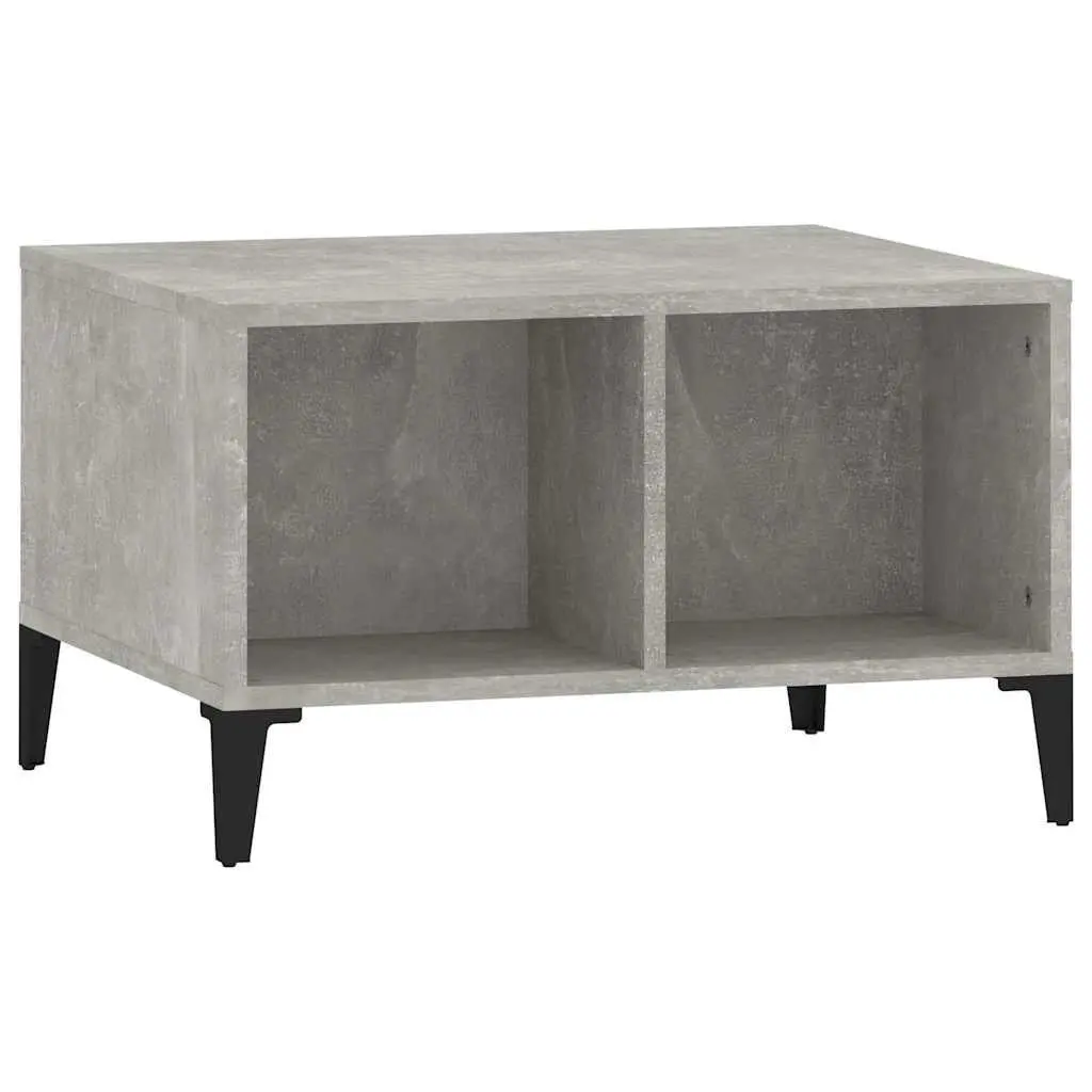 Grey Coffee Table with Two Storage Compartments
