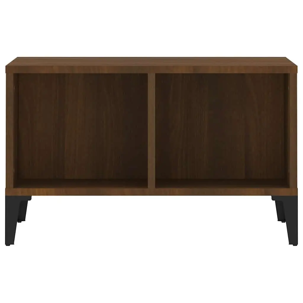 Brown Oak Coffee Table with Storage