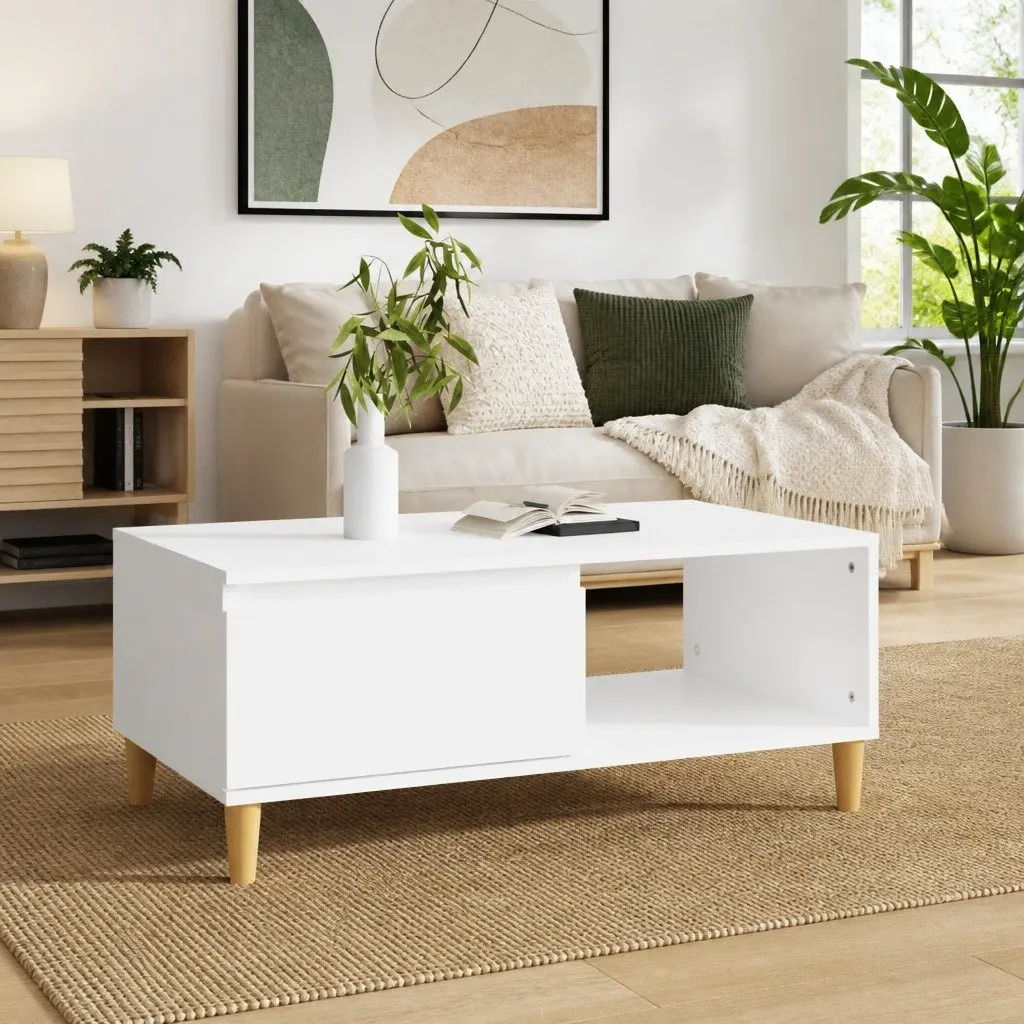Scandinavian Coffee Table with Storage Options