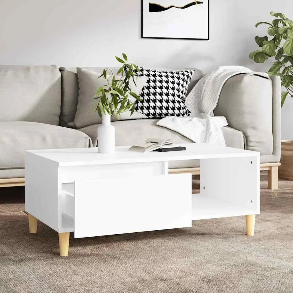 Scandinavian Coffee Table with Storage Options