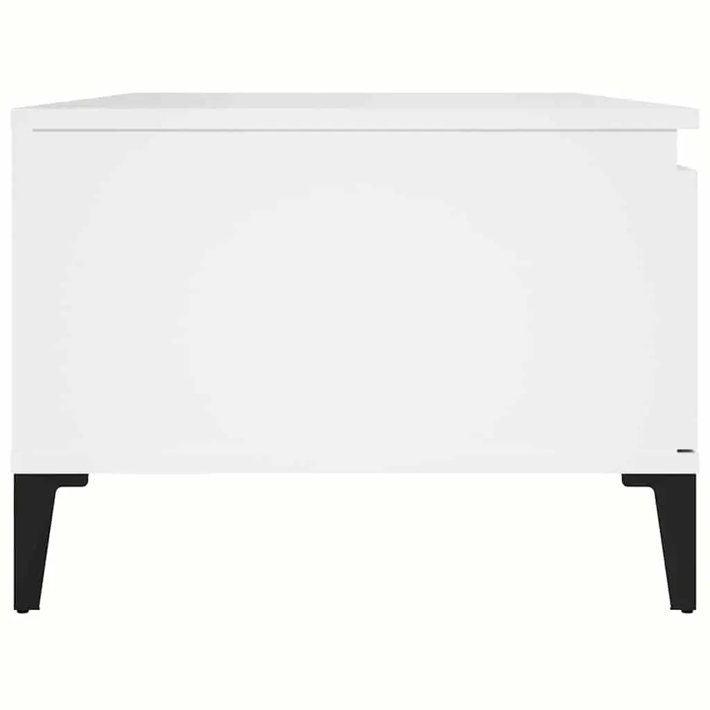 Coffee Table Storage Drawer Open Compartment 90L x 50W x 36.5H cm White