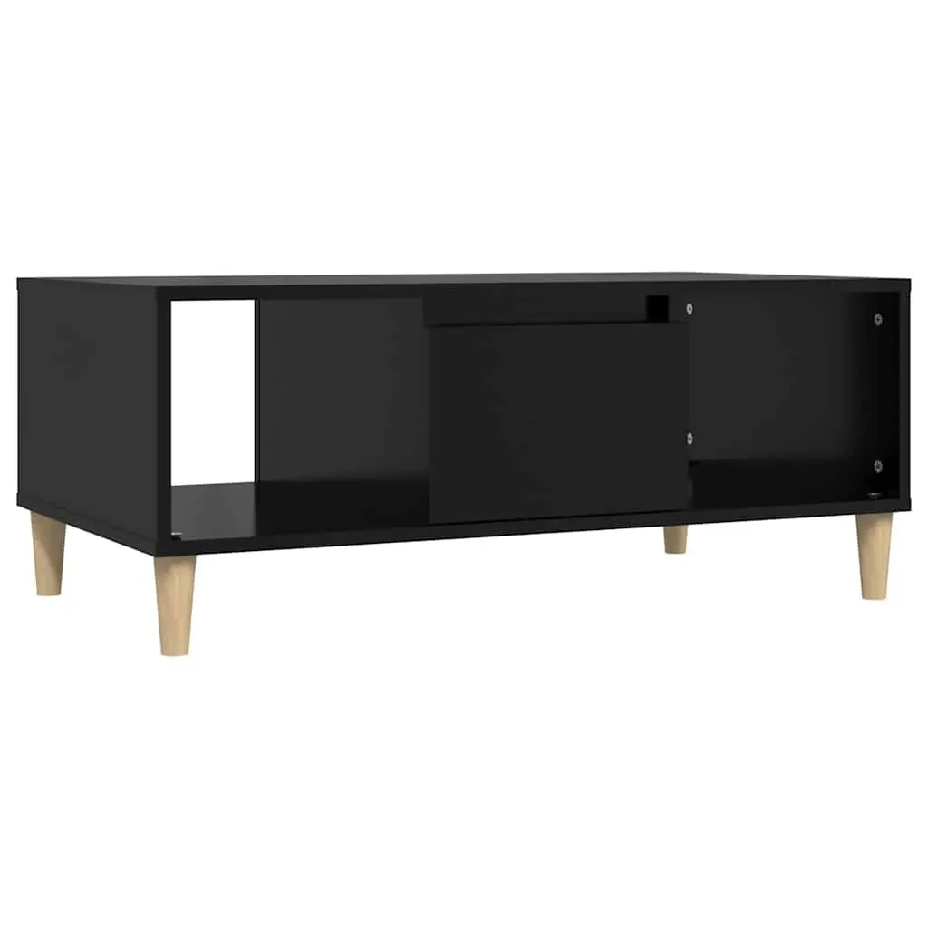 Black Coffee Table with Storage Solutions