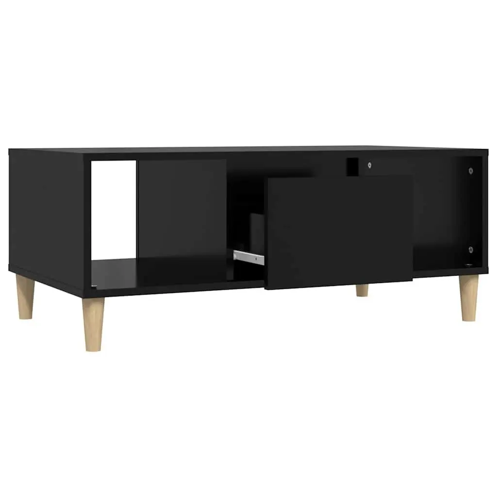 Black Coffee Table with Storage Solutions