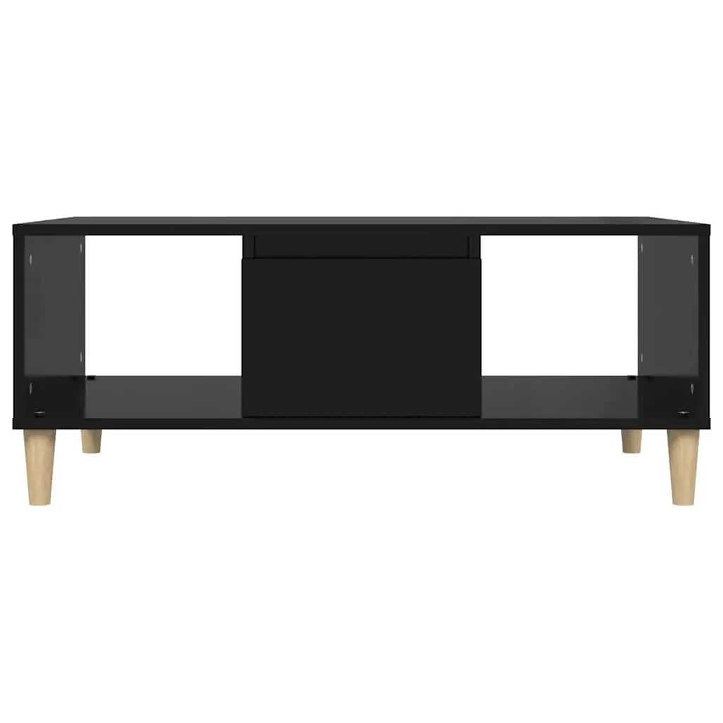 Black Coffee Table with Storage Solutions
