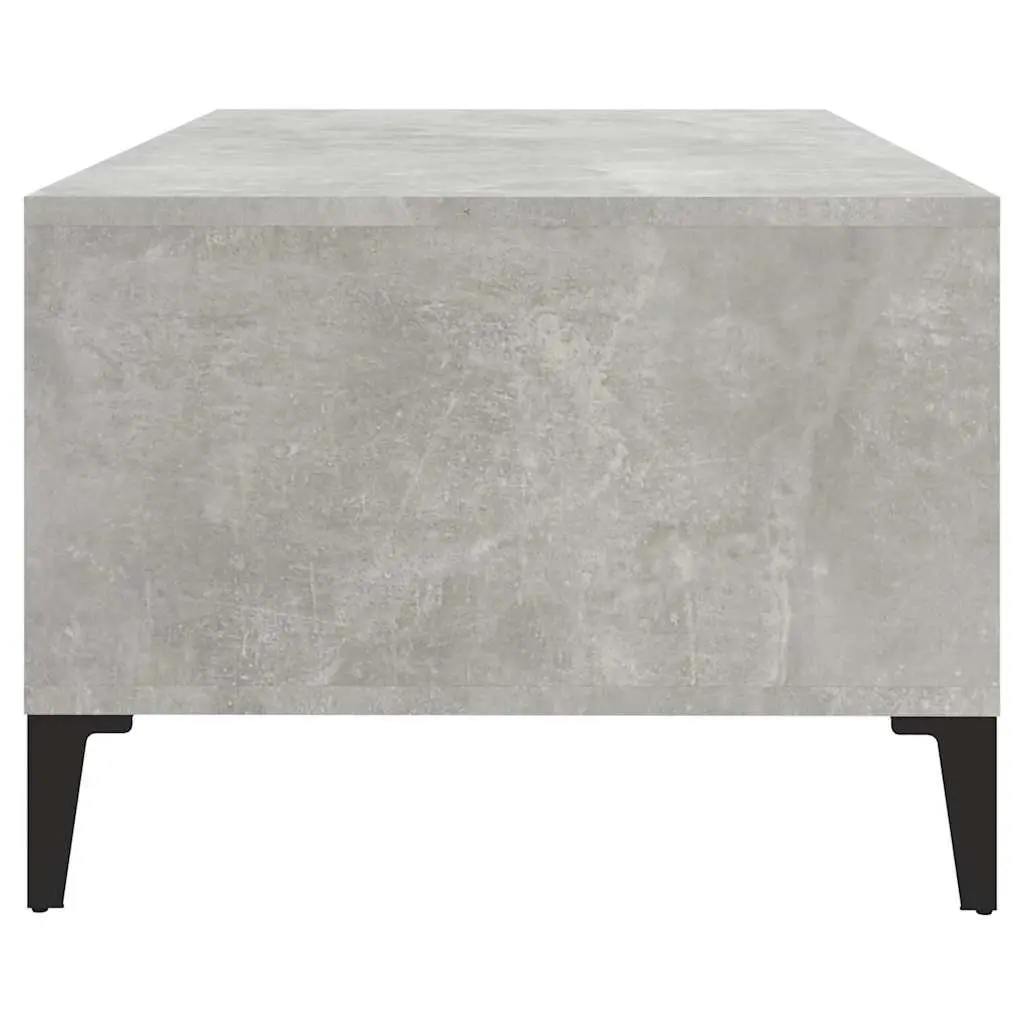 Coffee Table Grey 90x50x36.5 cm Storage with Drawer and Open Compartments