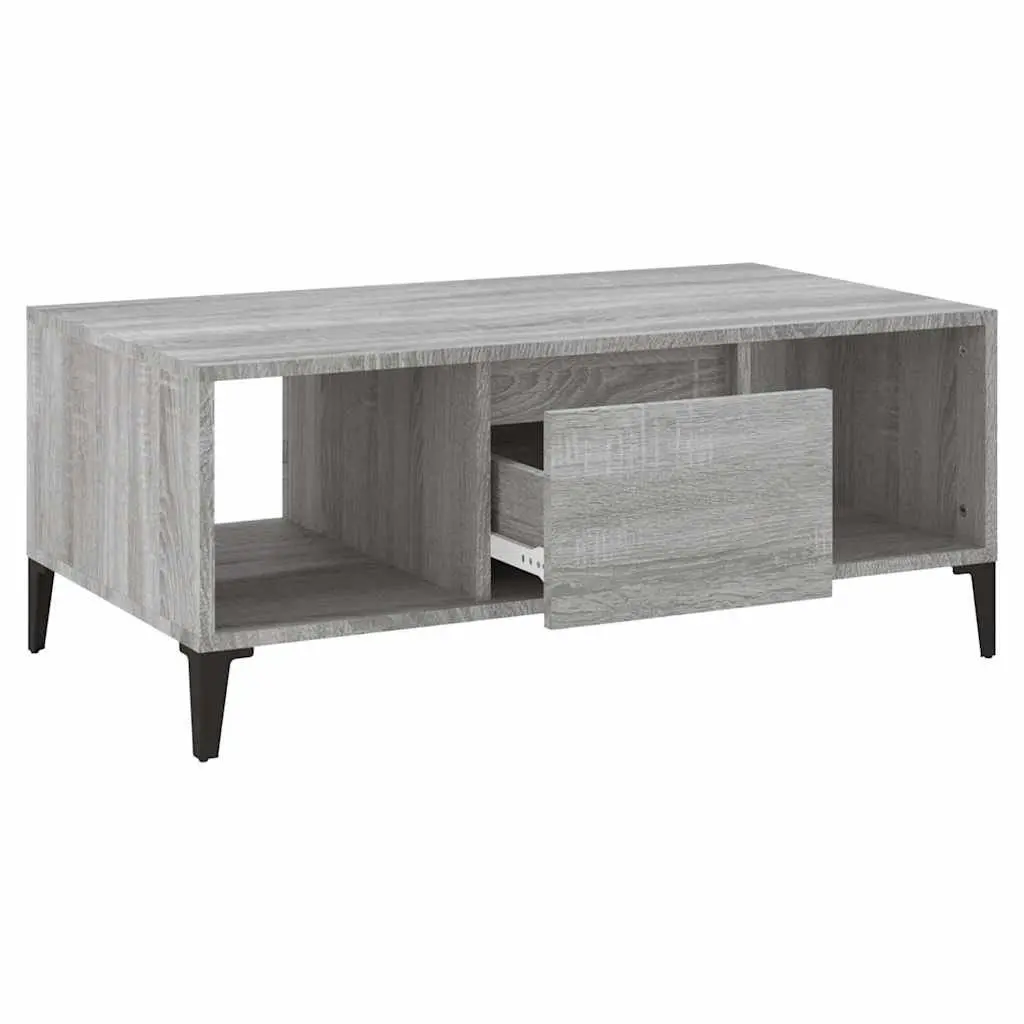 Grey Coffee Table with Storage