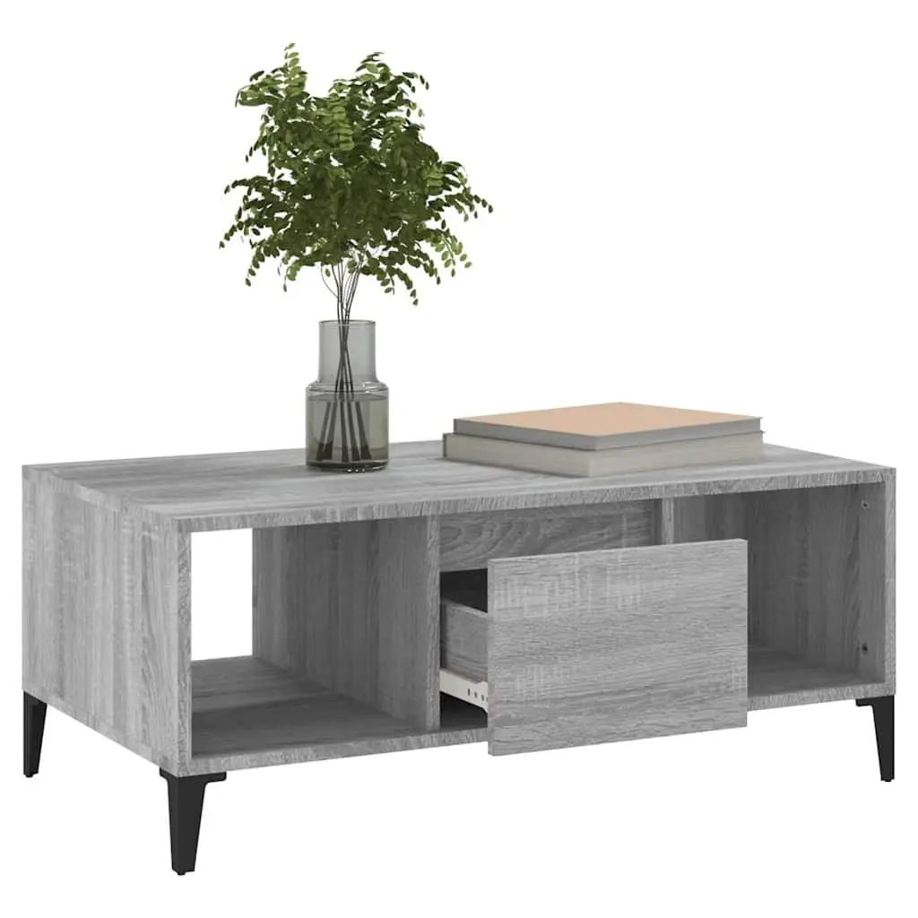 Grey Coffee Table with Storage