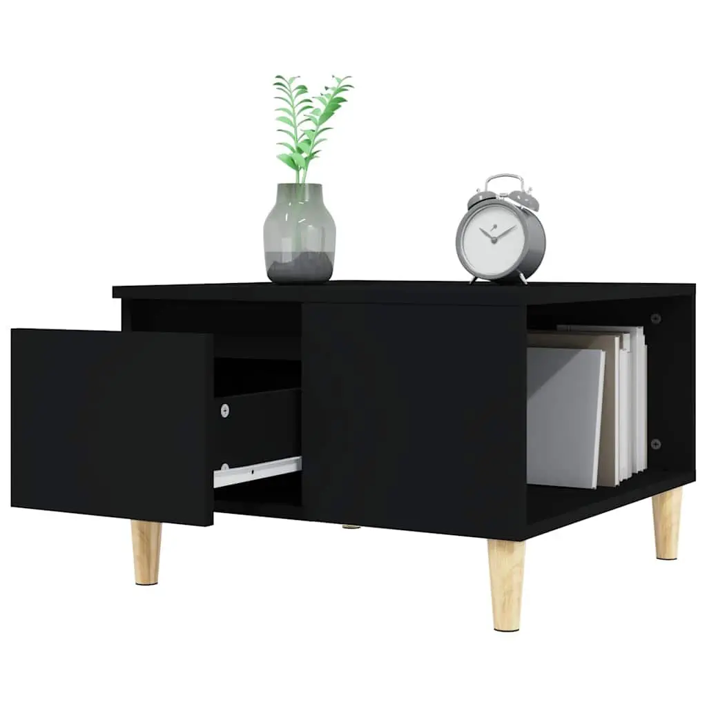 Coffee Table Storage 55x55x36.5cm Black