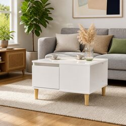 Practical High Gloss White Coffee Table for Your Home