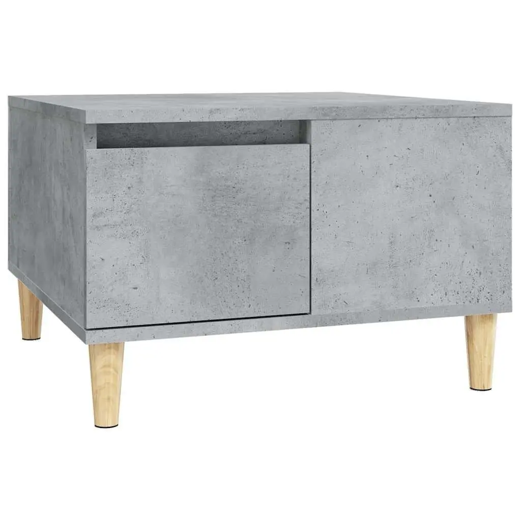Coffee Table Grey 55x55x36.5cm Storage Drawer Open Compartment