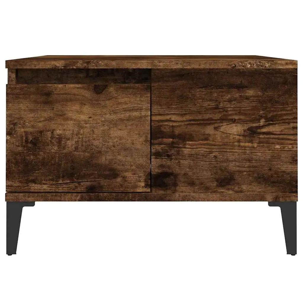 Coffee Table Storage Drawer Open Compartment 55cm Brown Engineered Wood