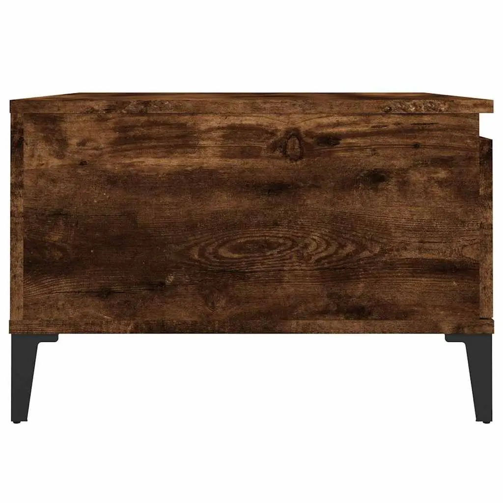 Coffee Table Storage Drawer Open Compartment 55cm Brown Engineered Wood