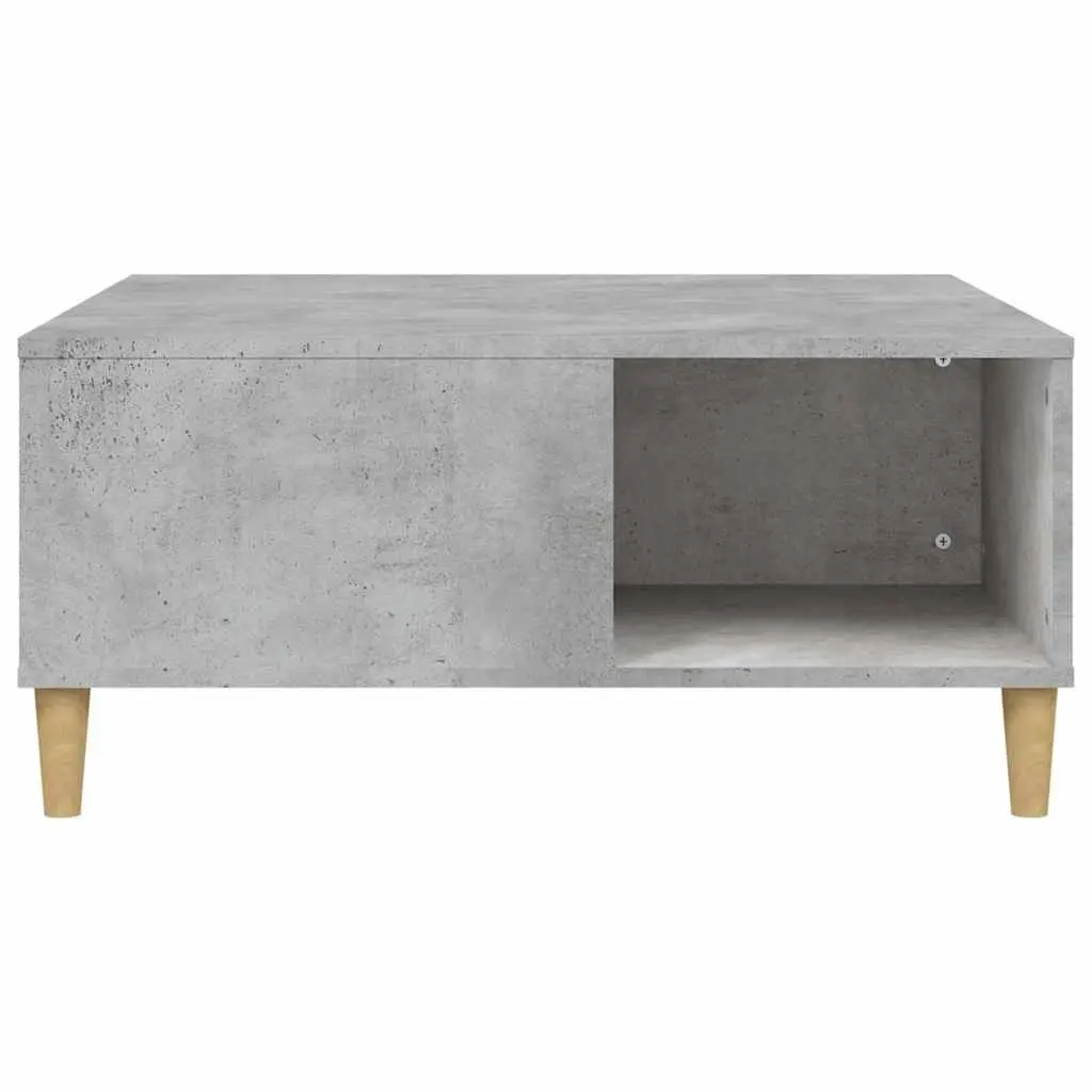 Coffee Table Grey 80x80x36.5 cm Storage Compartments Living Room Furniture