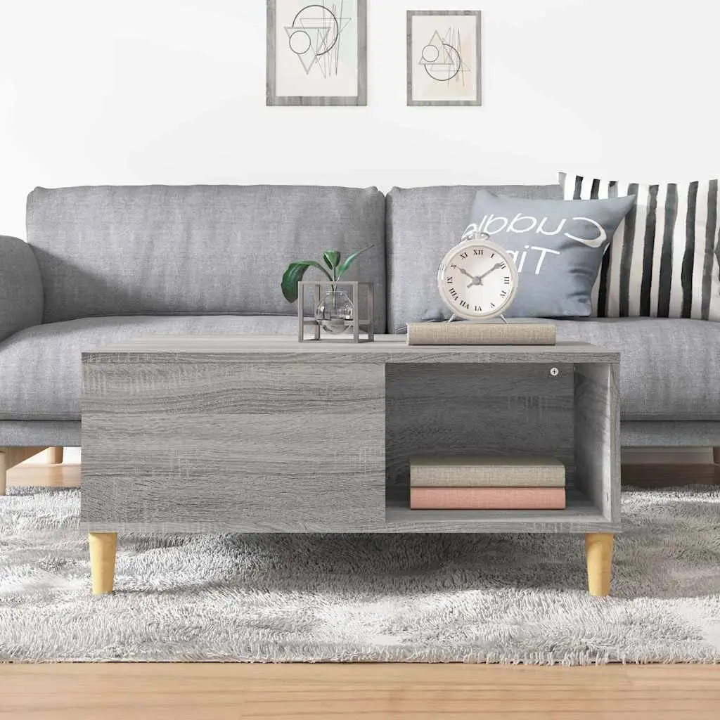 Grey Sonoma Coffee Table with Ample Storage
