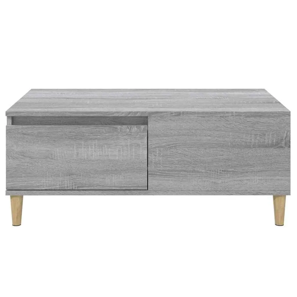 Coffee Table Grey Sonoma Engineered Wood Living Room Accent Table with Storage