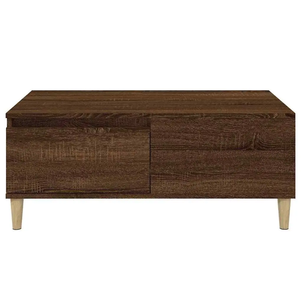 Coffee Table in Brown Oak with Ample Storage