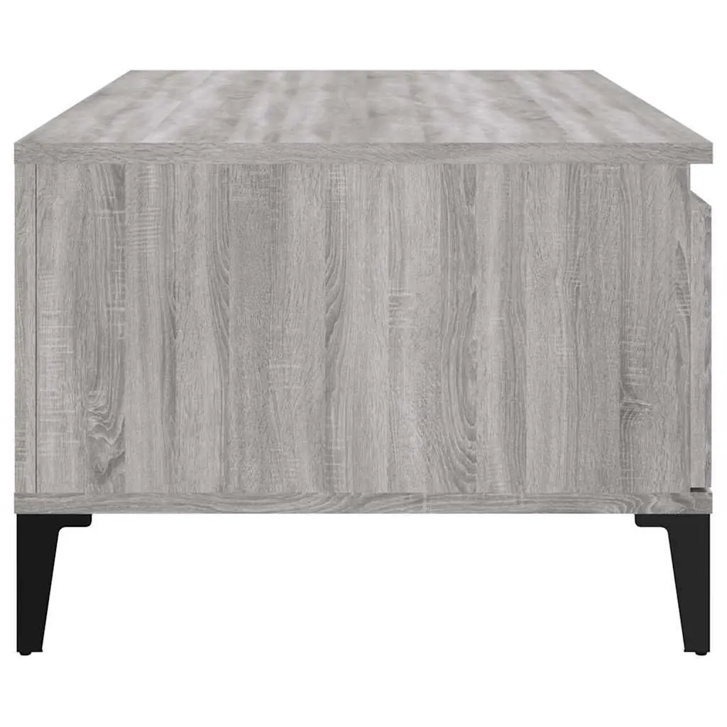 Coffee Table Grey Sonoma Drawer Storage Living Room Accent Side Table 90 x 50 x 36.5 cm