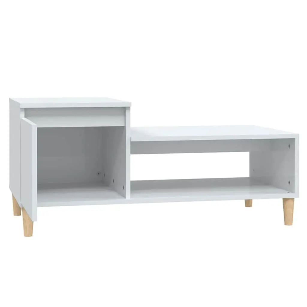 Coffee Table with High Gloss Finish and Storage