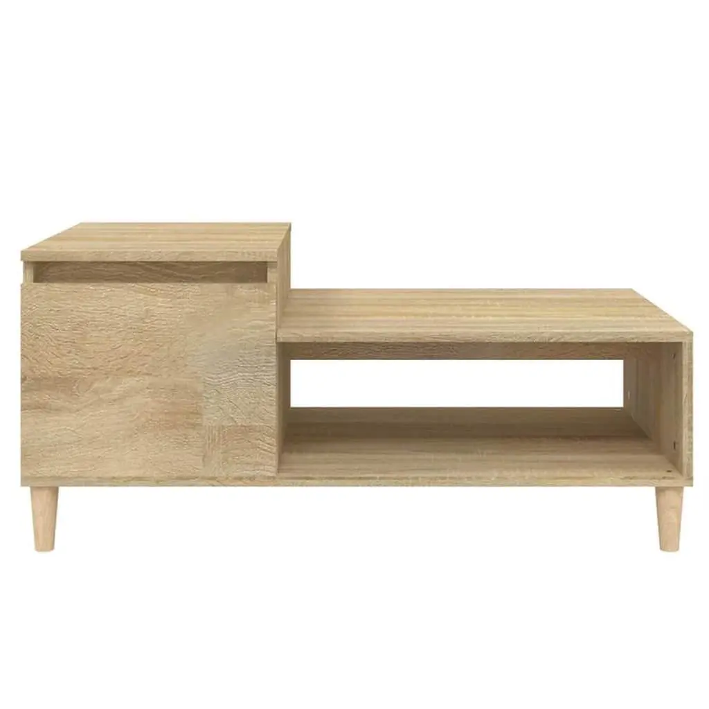 Coffee Table Storage Compartment 100 x 50 x 45 cm Brown Sonoma Oak Engineered Wood