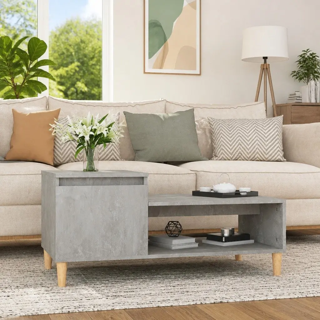 Grey Engineered Wood Coffee Table