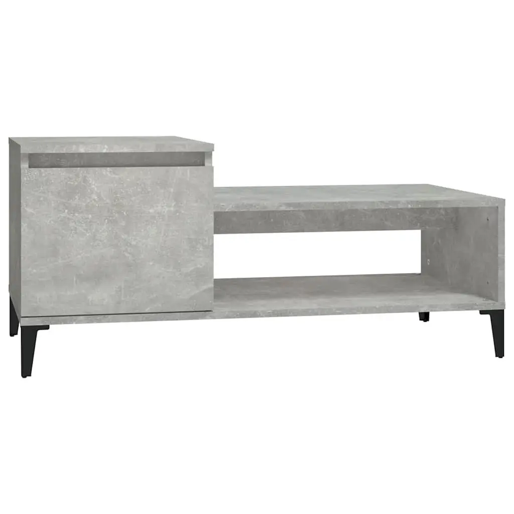 Grey Engineered Wood Coffee Table with Ample Storage