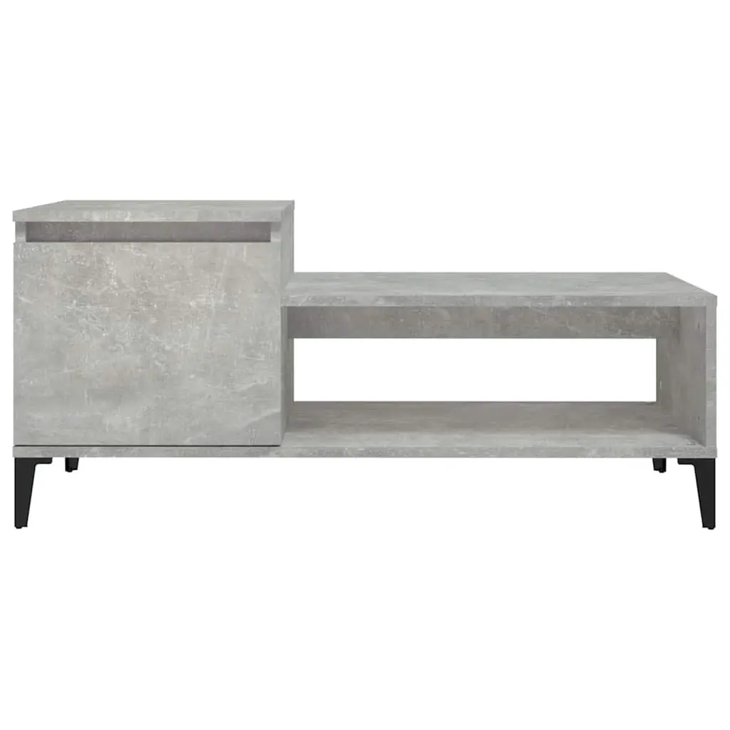 Grey Engineered Wood Coffee Table with Ample Storage