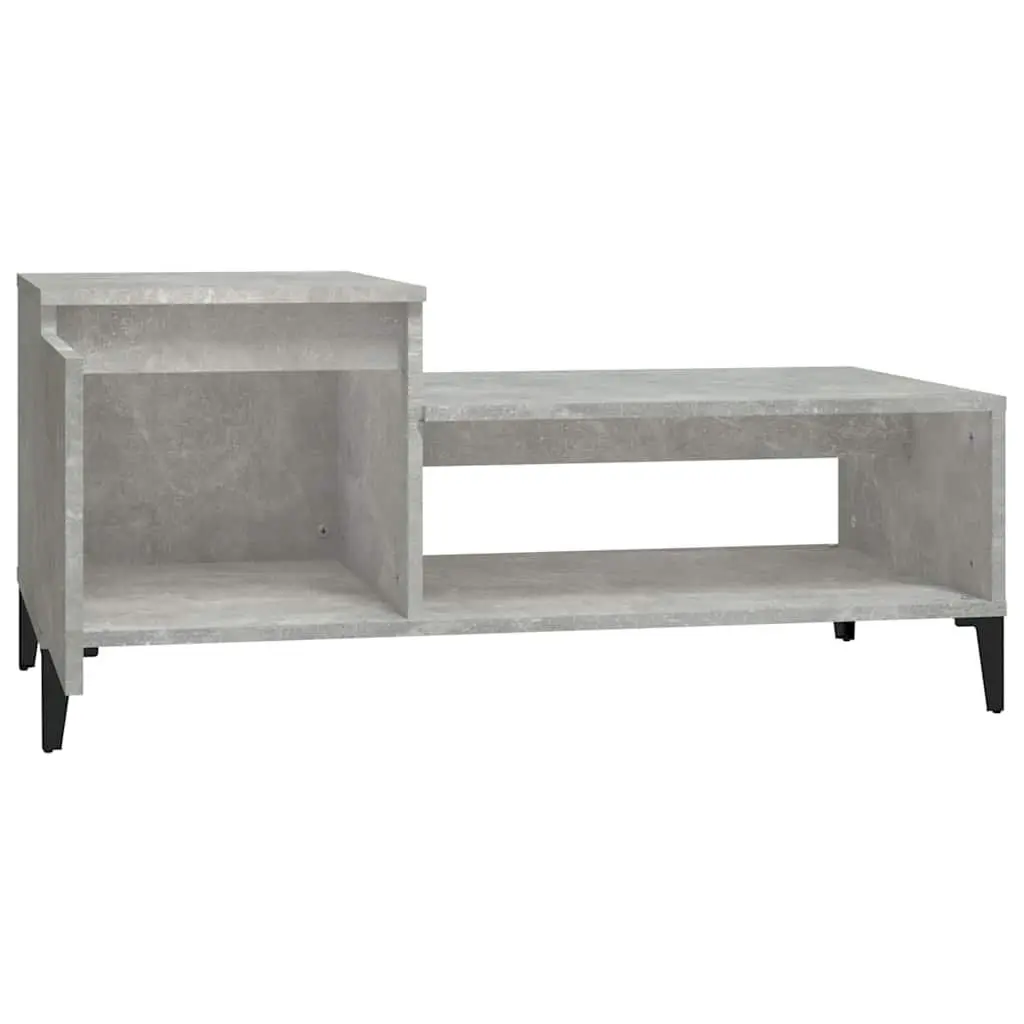 Grey Engineered Wood Coffee Table with Ample Storage