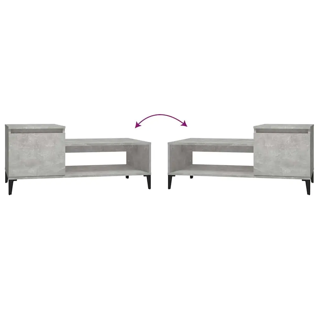 Grey Engineered Wood Coffee Table with Ample Storage
