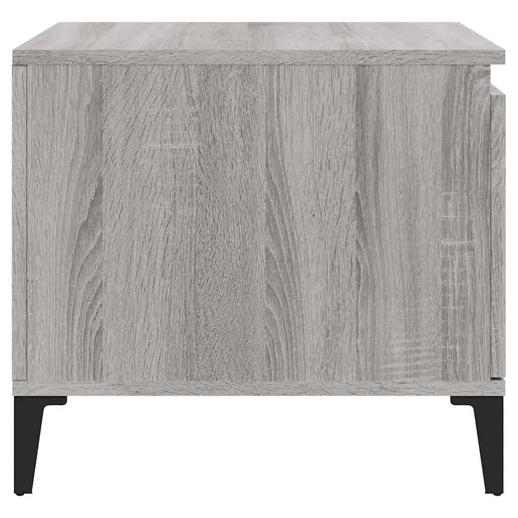 Coffee Table Grey Sonoma Storage Compartment Shelf Engineered Wood 100L x 50W x 45H cm