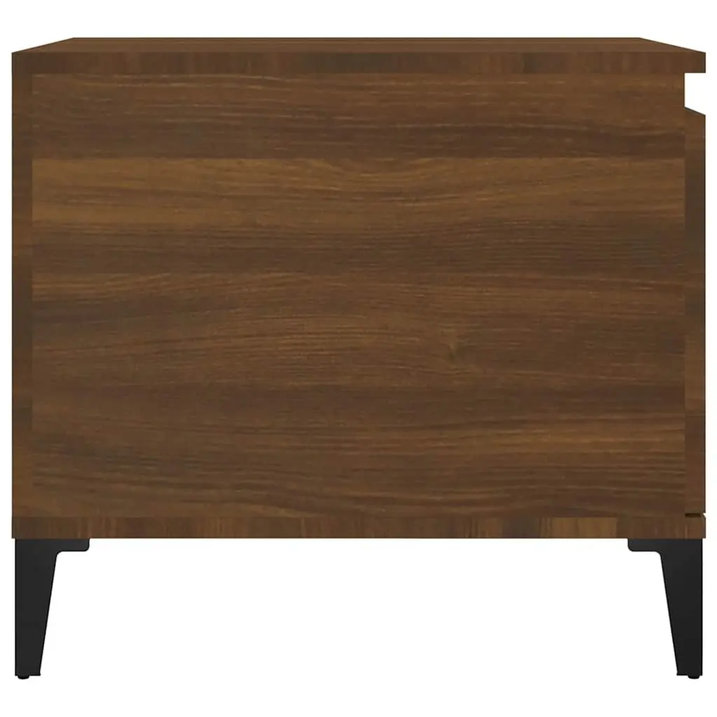 Coffee Table Storage Compartment 100 x 50 x 45 cm Brown Oak Engineered Wood