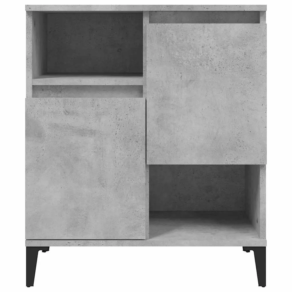 Sideboard Storage Cabinet Grey 60x35x70 cm Engineered Wood Buffet Cupboard