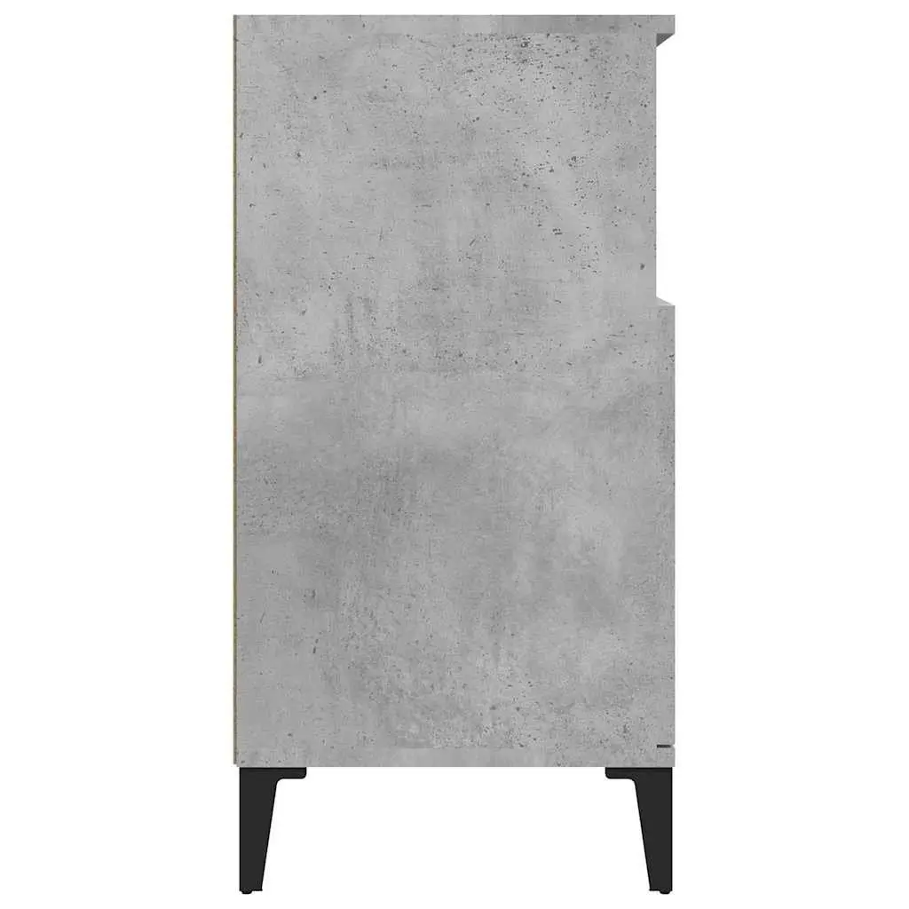 Sideboard Storage Cabinet Grey 60x35x70 cm Engineered Wood Buffet Cupboard