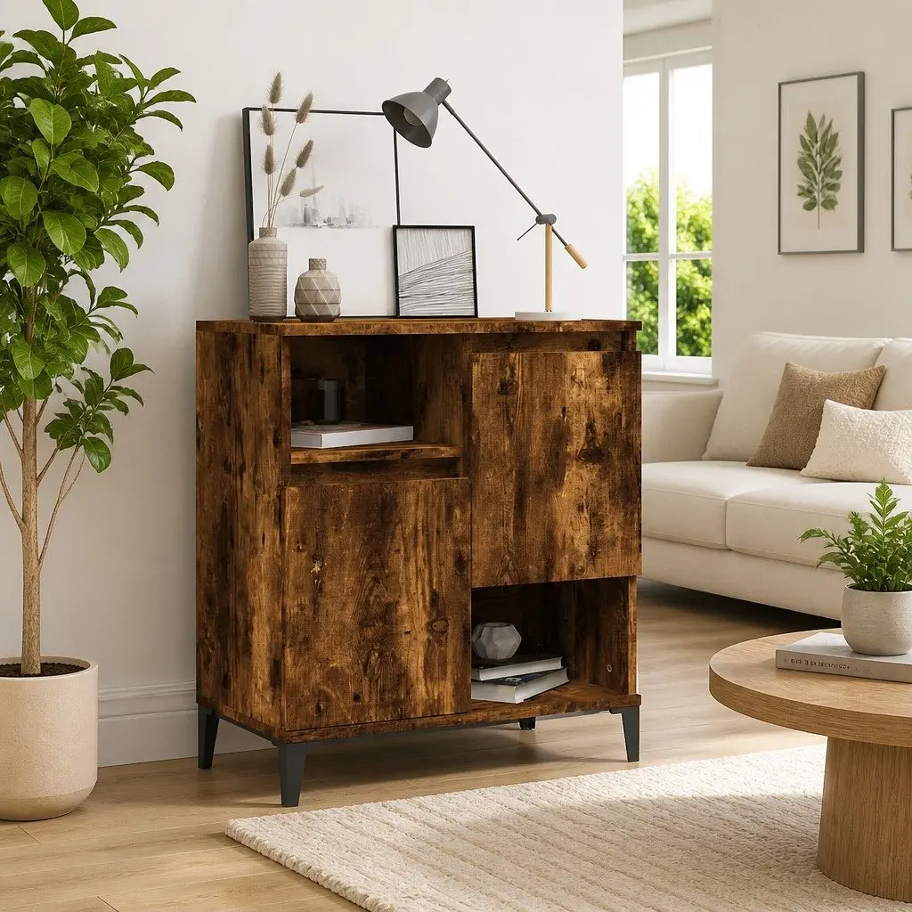 Brown Sideboard with Ample Storage Space