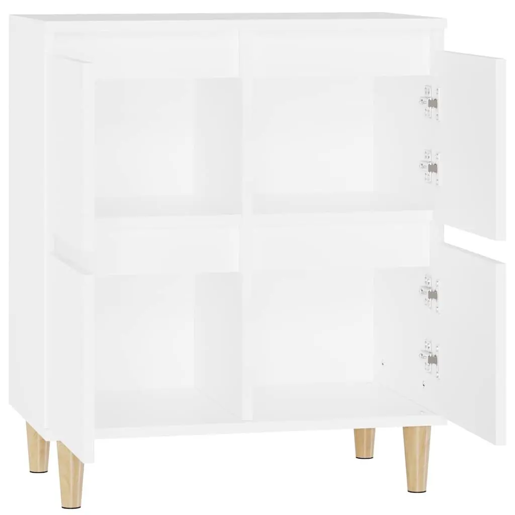 Sideboard Storage Cabinet 60x35x70 cm White Engineered Wood Buffet Furniture