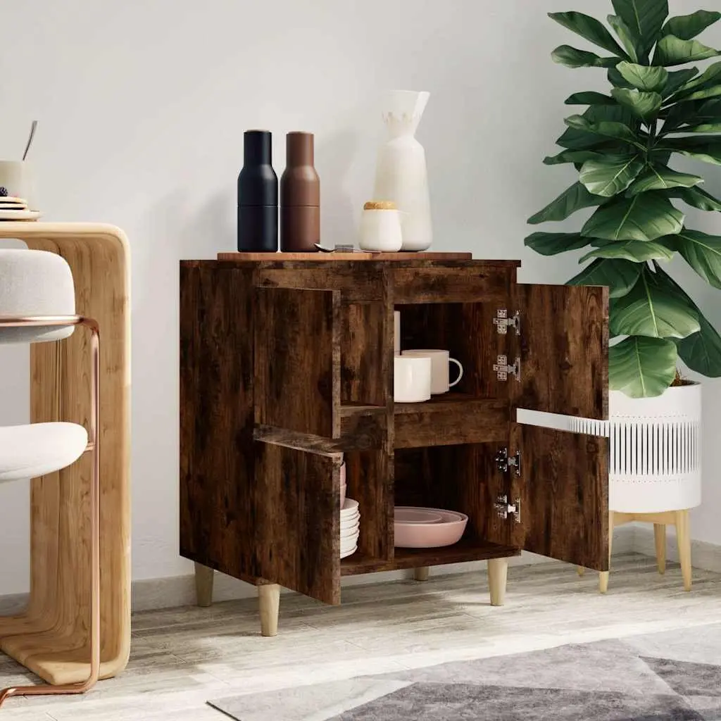 Brown Engineered Wood Sideboard with Ample Storage