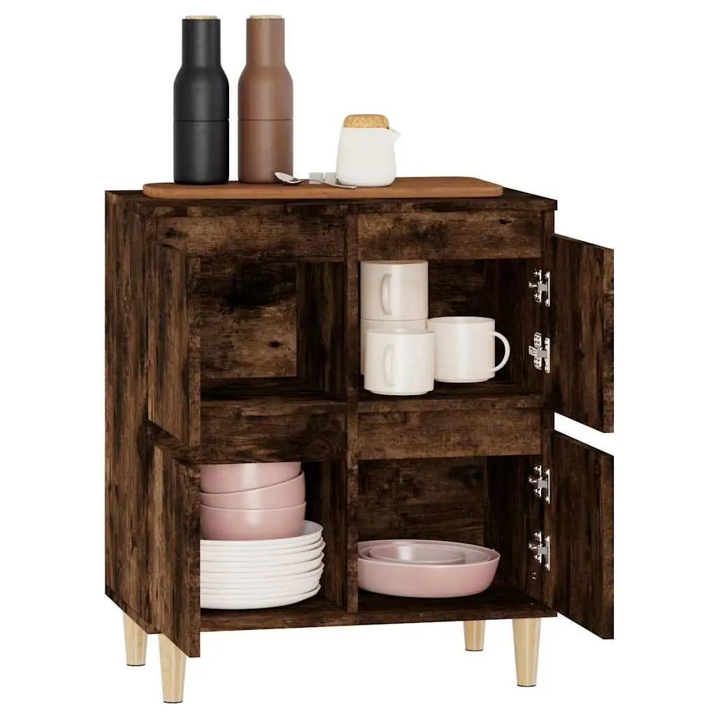 Brown Engineered Wood Sideboard with Ample Storage