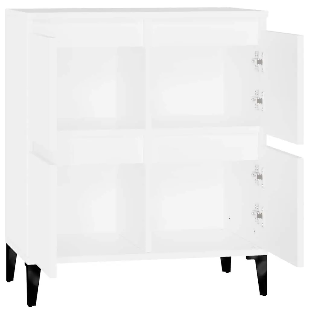 Engineered Wood Storage Sideboard White Buffet Cabinet 60x35x70cm