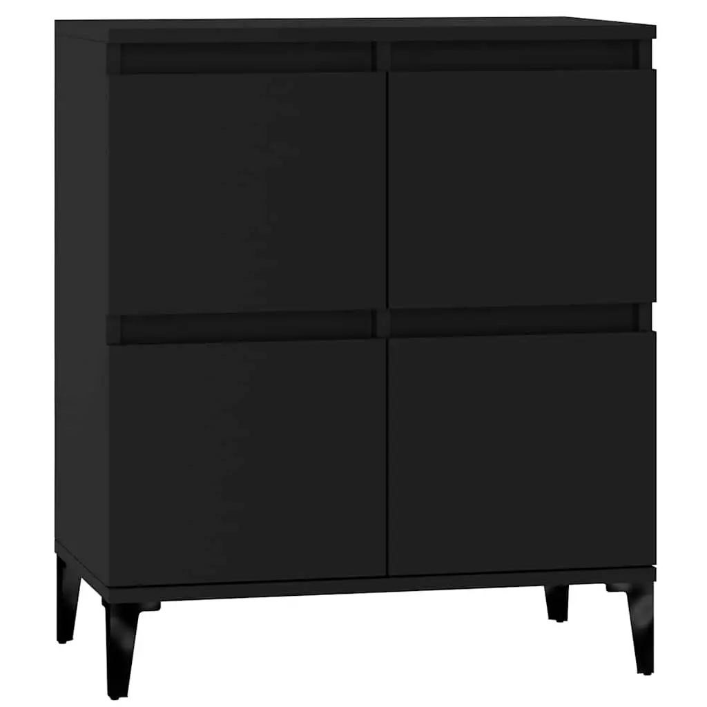 Black Sideboard 60x35x70 cm Engineered Wood