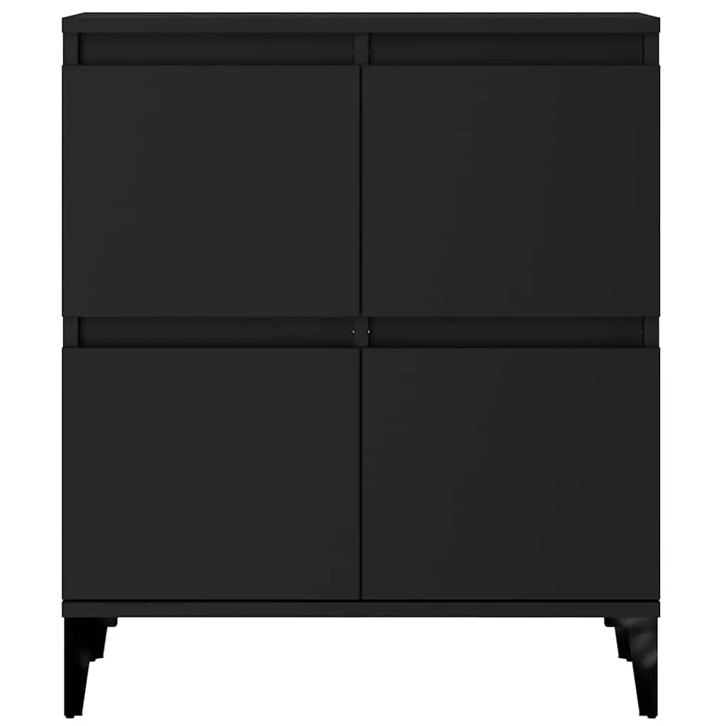 Black Sideboard 60x35x70 cm Engineered Wood