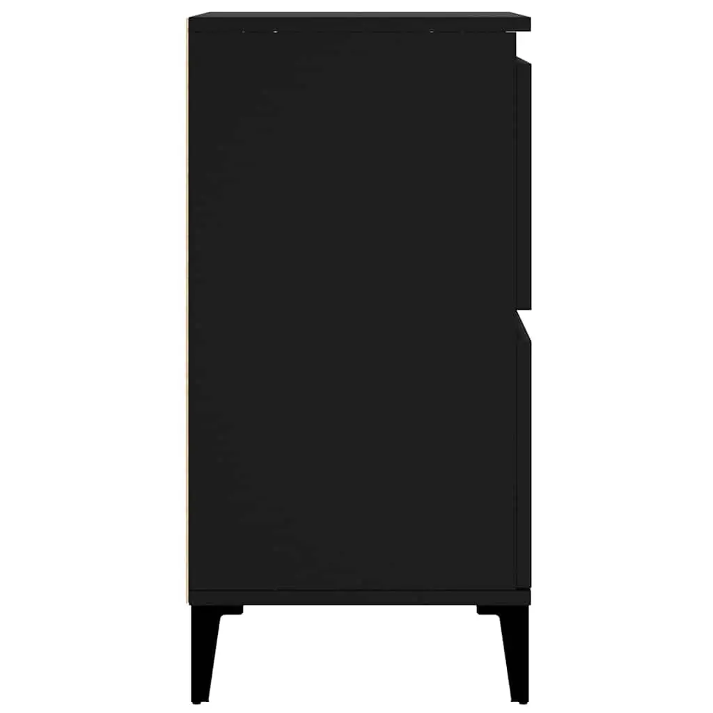 Black Sideboard 60x35x70 cm Engineered Wood