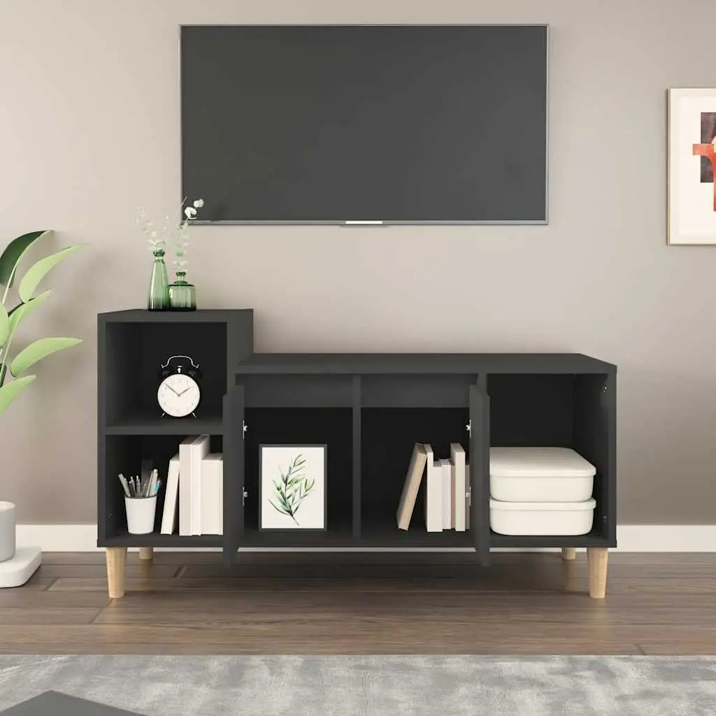 Black TV Cabinet for Organized Storage Solutions
