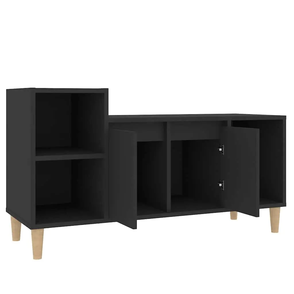 Black TV Cabinet for Organized Storage Solutions