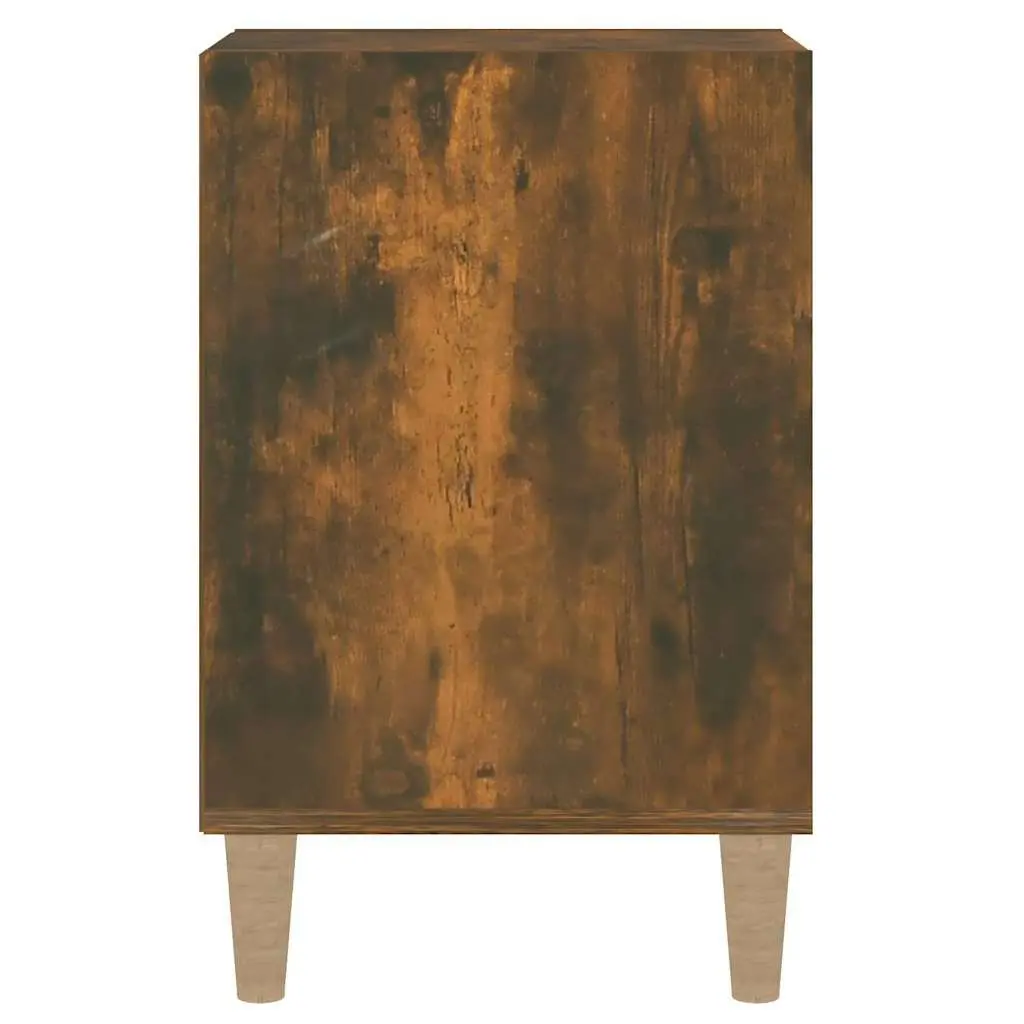 TV Cabinet Smoked Oak Storage Unit Media Console 100x35x55cm
