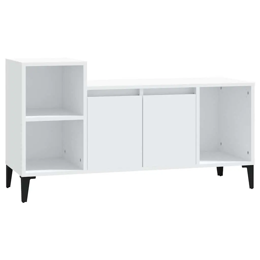 White TV Cabinet with Smart Storage Solutions