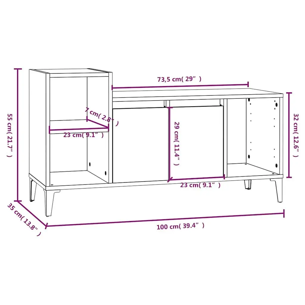 White TV Cabinet with Smart Storage Solutions