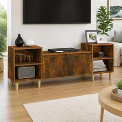 Reliable Brown Engineered Wood TV Cabinet for Your Home