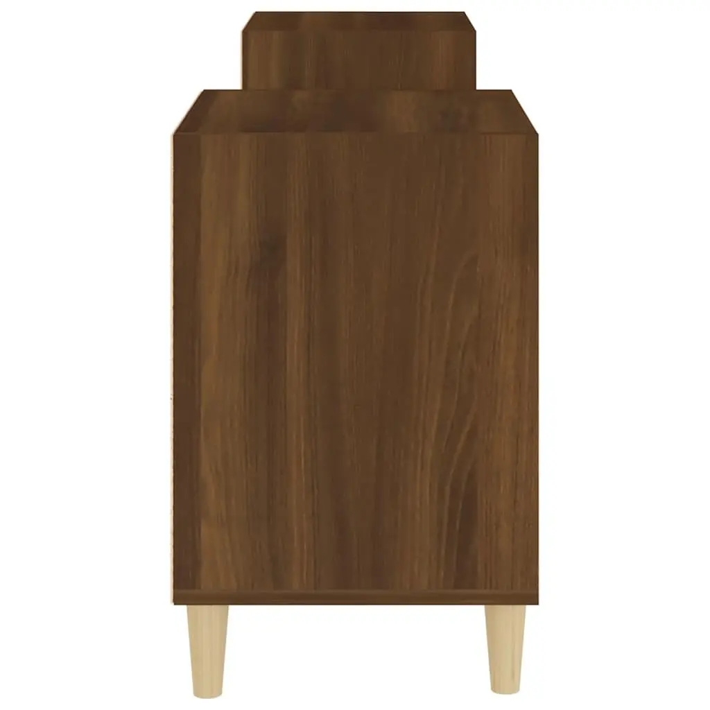 TV Cabinet Media Storage Unit 160cm Brown Oak Engineered Wood