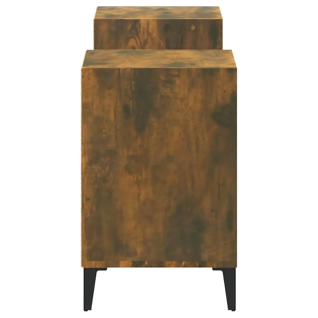 Engineered Wood TV Stand Storage Brown 160x35x55cm Living Room