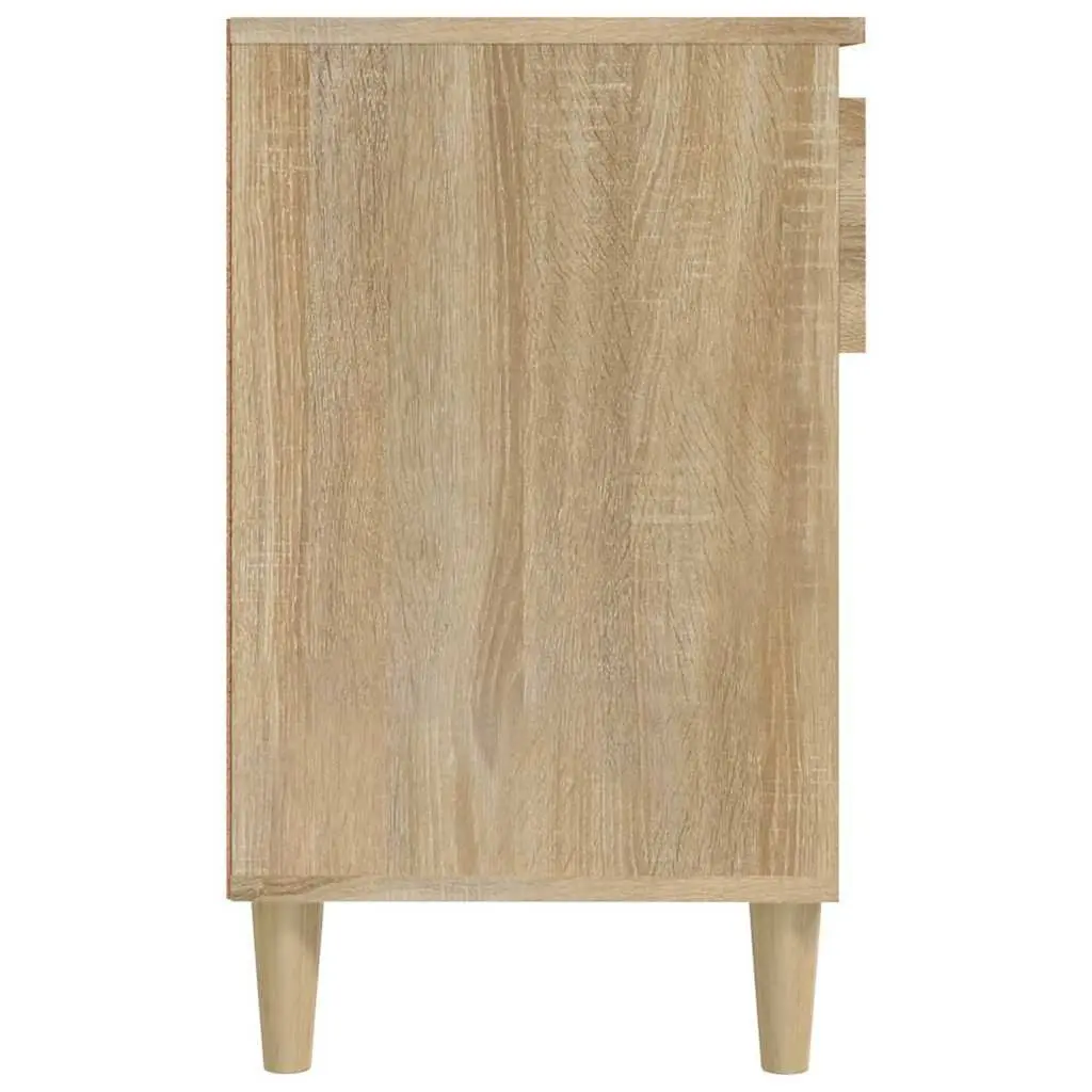 Shoe Cabinet Brown Storage Cupboard 6 Compartments 1 Drawer Engineered Wood