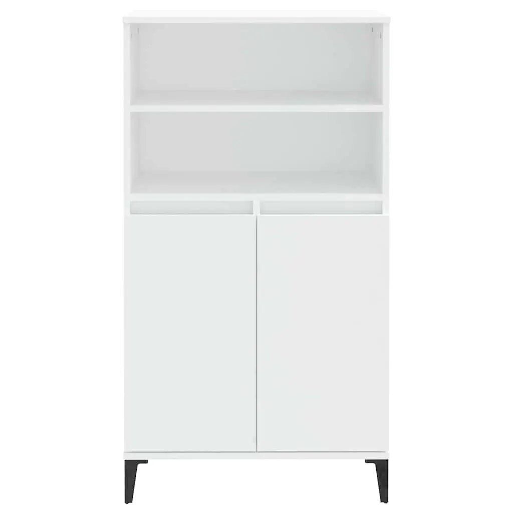 White Highboard Storage Cabinet